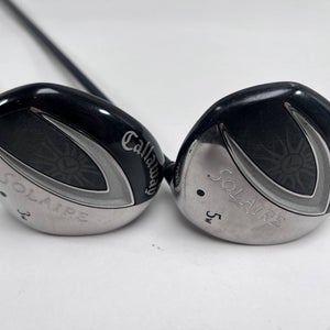 Callaway Solaire 3 & 5 Fairway Wood Set 15* 18* 55g Ladies Graphite Womens RH