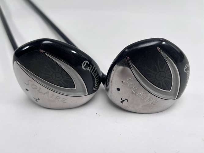 Callaway Solaire 3 & 5 Fairway Wood Set 15* 18* 55g Ladies Graphite Womens RH