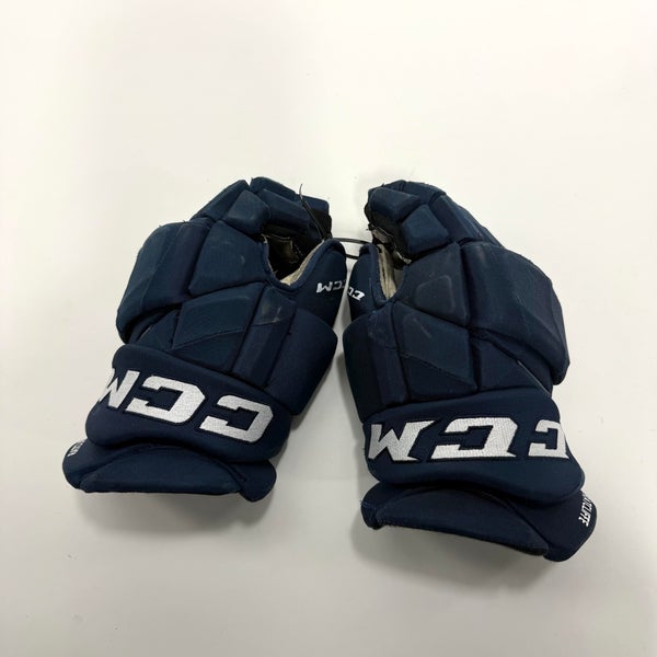 Used Navy CCM Jetspeed Pro Gloves | 15" | A53