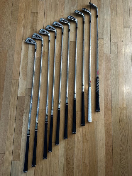 Men's TaylorMade Tour Preferred Right Handed Iron Set Stiff Flex (10 Clubs) #3 - #9, PW, GW, LW Stee