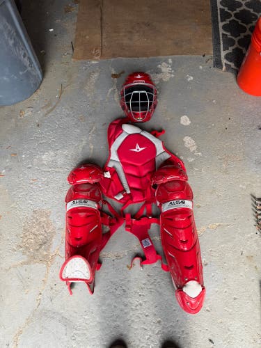 Red All Star Classic Pro Catcher's Set (Used)