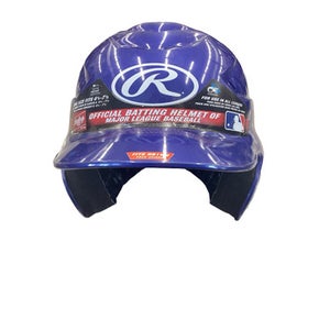 Used Rawlings 6 1/2-7 1/2 Batting Helmet No Mask Navy Blue MD 11760-S000089306