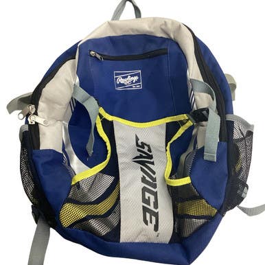 Used Rawlings SAVAGE BB/SB Player Backpack Navy Blue 11760-S000089307