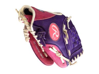 Used Rawlings HIGHLIGHT SERIES BB/SB Glove T-ball Purple And Pink 10" 11760-S000089287