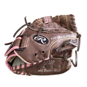 Used Rawlings FASTPITCH SOFTBALL BB/SB Glove RH Throw Brown 11" 11760-S000089286