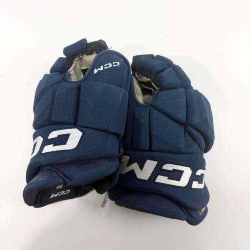 Used Navy CCM Jetspeed Pro Gloves | 14" | D369