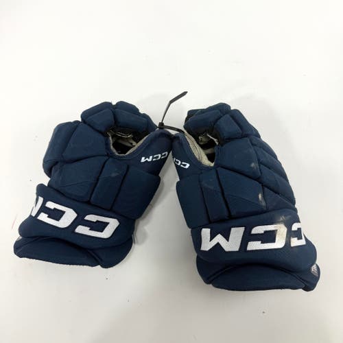 Used Navy CCM Jetspeed Pro Gloves | 14" | D357