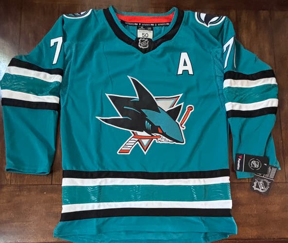 San Jose Sharks Macklin Celebrini Adult Medium (50)  #71 NWT