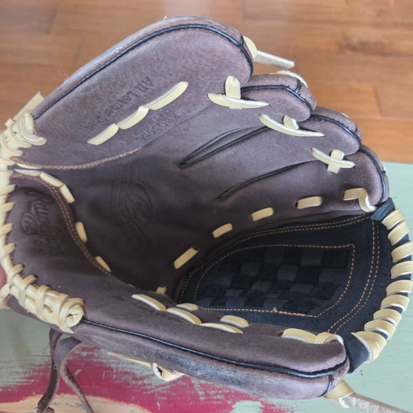 Rawlings LH rbg36bc Baseball/ Softball Glove 12.5" Excellent Condition. All Leather Shell