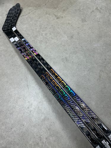 3 PACK 80 Flex P28 Senior CCM RibCor Trigger 9 Pro Right Hand Hockey Stick Pro Stock (New)