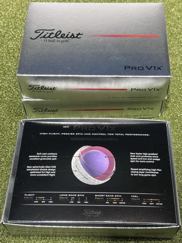 Titleist 2025 ProV1x Golf Balls White 3 Dozen NEW in Box