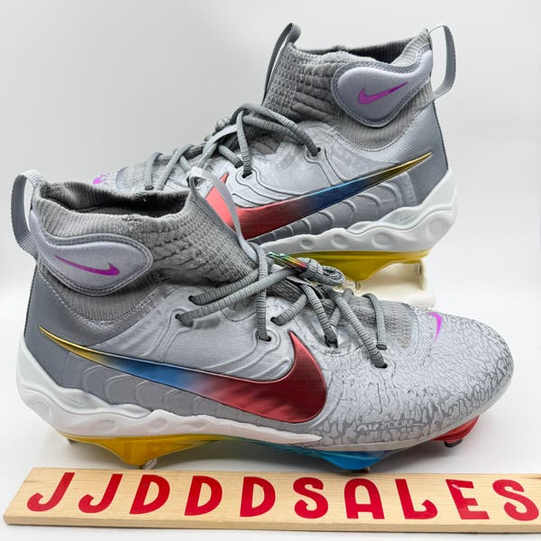 Nike Alpha Huarache NXT Baseball Metal Cleats Grey FZ3325-001