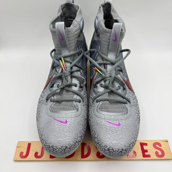 Nike Men\'s Alpha Huarache NXT Baseball Metal Cleats FZ3325-001 Size 14 New Nike Alpha Huarache NXT Baseball Metal Cleats Grey FZ3325  main image 4