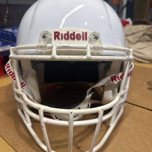 USED RIDDELL SPEED ADULT HELMET - LARGE - WHITE