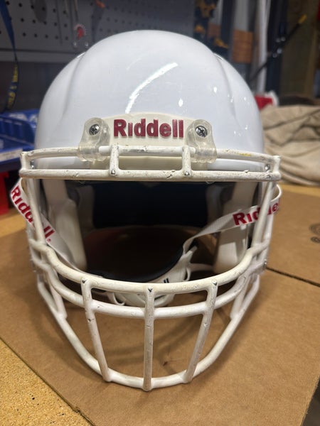 USED RIDDELL SPEED ADULT HELMET - LARGE - WHITE