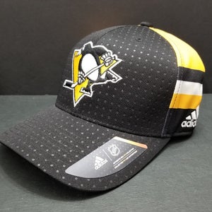 NEW Pittsburgh Penguins Adidas Authentic NHL Pro L/XL Stretch Hat Cap