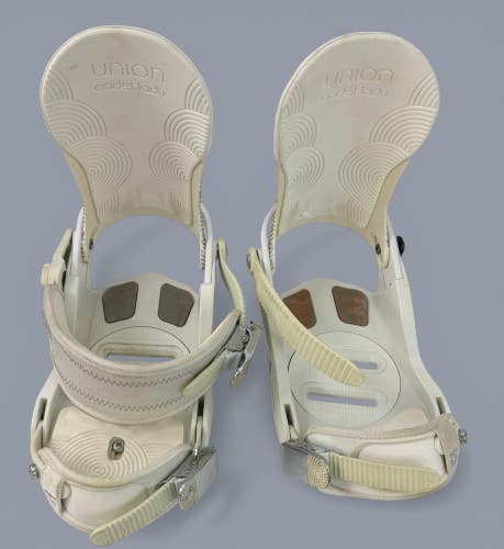 UNION Cadet-Lady Snowboard Bindings Size S/M for parts or repair