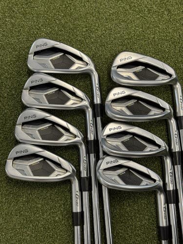 Ping G430 Iron Set 4-PW AW GW Steel Stiff Right Green Dot +1