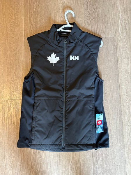 Team Canada Olympic Black Medium Adult Unisex Helly Hansen Vest (Used)