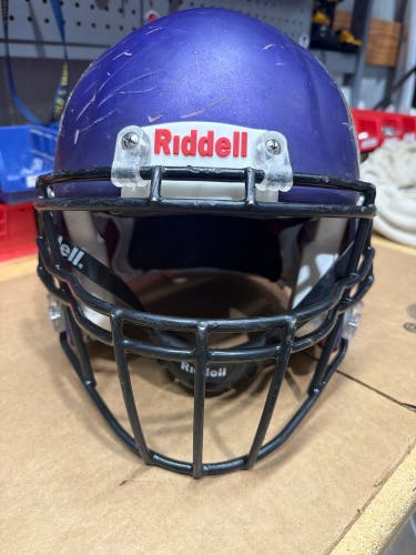 USED RIDDELL SPEED ICON ADULT HELMET - XL - FLAT PURPLE METALLIC