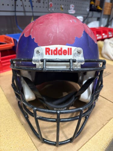 USED RIDDELL SPEED ICON ADULT HELMET - SMALL  - FLAT PURPLE METALLIC