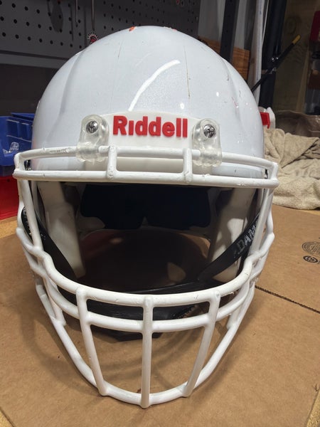 USED RIDDELL SPEED ICON ADULT HELMET - XL - METALLIC WHITE
