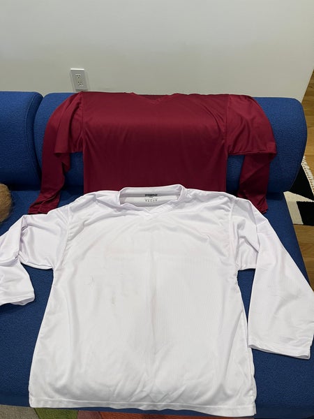 TronX Practice Jerseys x2 (Maroon + White) — Large