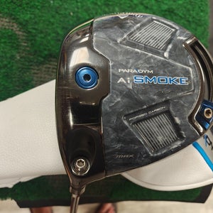 Callaway Paradym Ai Smoke Max 9 Degree Driver Stiff Flex w HC Tool Left Handed