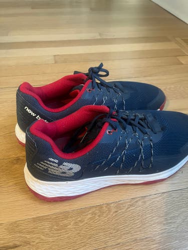 New Balance Men’s Fresh Foam PaceSL Spikeless Golf Shoe - Navy Red - Mesh - Size 13