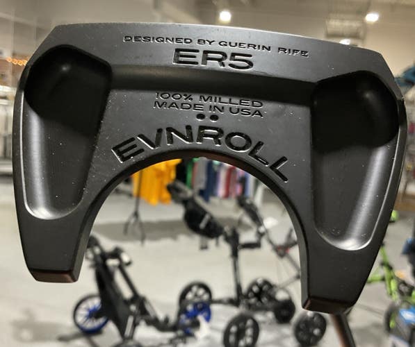 EVNROLL ER5 Guerin Rife Mallet Putter 35" Steel Shaft 11" Grip