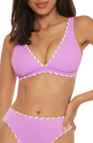 Becca by Rebecca Virtue Top Womens Small Orchid Sea Glass Swimsuit Beach ERK1119