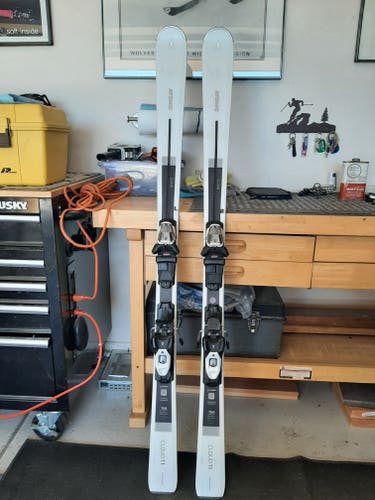 Women's Atomic 154 cm All Mountain Cloud 11 Skis With Bindings Max Din 10 (Used)