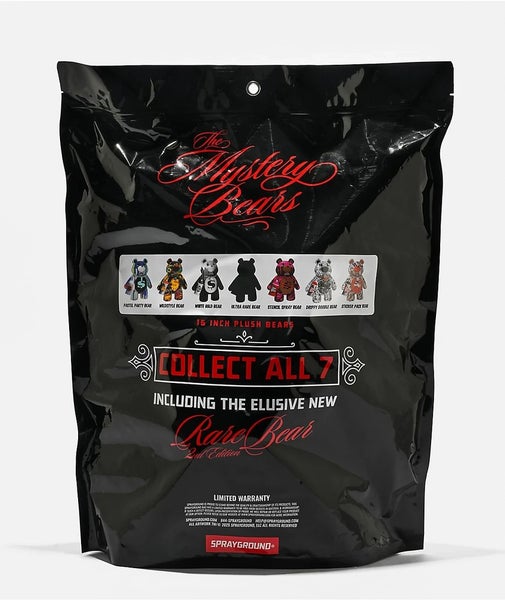 Sprayground Mystery Bag 7-Rare Bears Backpack 16 in Multicolor Stuffed SPR195