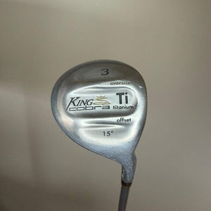 Cobra King Titanium Offset 3-Wood 15 Regular Flex 43 +HC