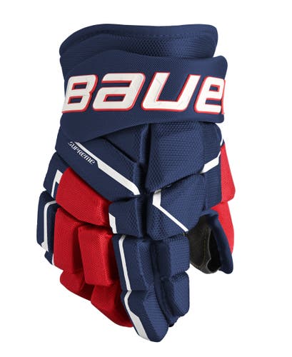 NEW Bauer Supreme M5 Pro Gloves, Navy/Red/White 11"