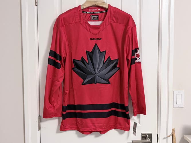 BNWT Authentic Bauer 2026 Olympics Hockey Team Canada Red Jersey Size Medium