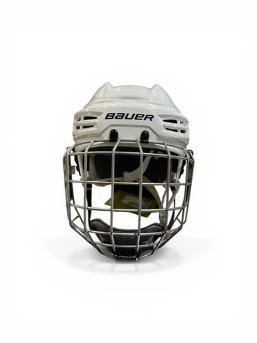 Used Bauer IMS 5.0 Helmet Cage Combo White MD 11873-S000234664