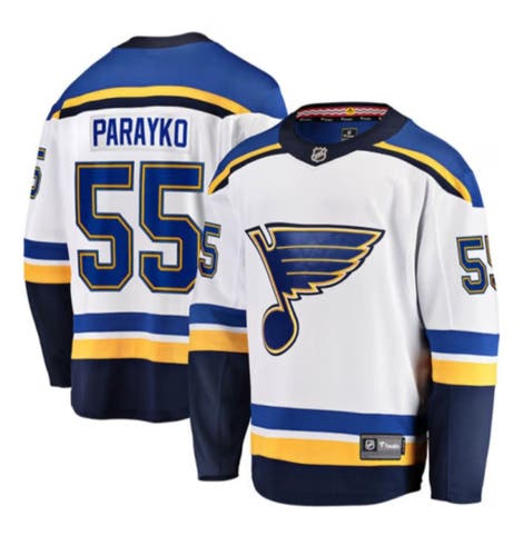 Fanatics Breakaway Colton Parayko St Louis Blues Mens Away Hockey Jersey 3XL