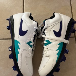 Nike Air Jordan Stadium 90 Football Cleat White Grape Ice HQ0210 105 Men Sz 15