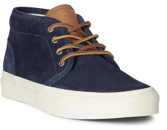 Polo Ralph Lauren Keaton Chukka Sneaker Men's 10 Hunter Navy Suede Shoes ZPO3979
