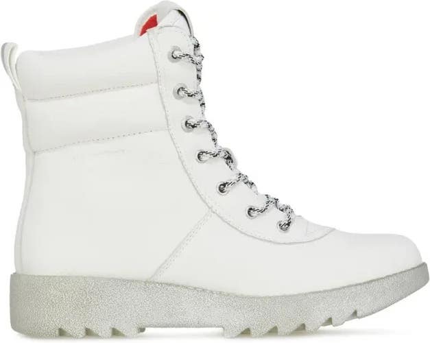 Cougar Pax Combat Women's Size 8 White Leather Waterproof Ankle Boots KHD775