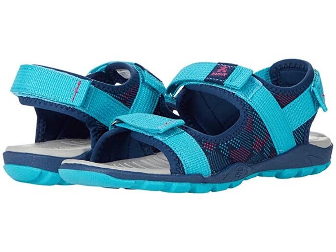 Kamik Jump HK4254 Sandal Little Kids 11 Blue Adjustable Strap Strappy KHD769