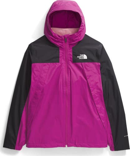 The North Face Antora Triclimate Jacket Kids L Purple Waterproof Hooded DDR004