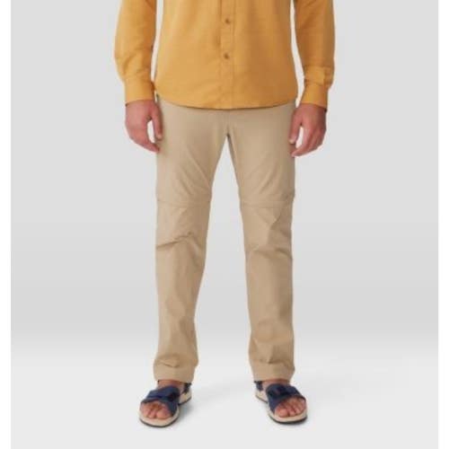 Mountain Hardwear Basin Trek Pants Mens 32 Moab Tan Stretch Straight Leg DDR1515