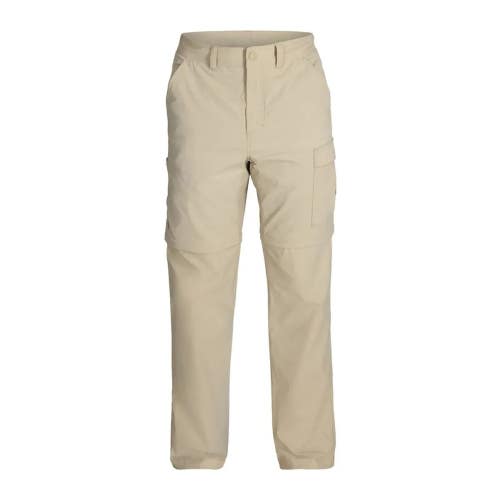 Royal Robbins Wilder Zip Off Pants Men 34 Khaki Convertible Cargo Pockets DDR105