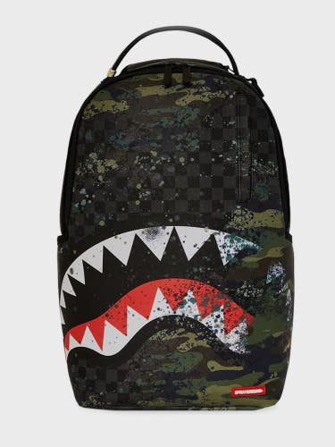 Sprayground Camo Splash DLXSV Backpack Unisex Multi Limited Edition Bags SPR227