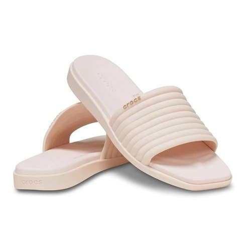 Crocs Miami 209794-0WW Slide Womens US W6 Dew Slip-On Casual Sandals VER1620