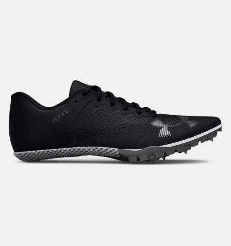 Under Armour Kick Sprint 4 3025461-002 Men's Black Track & Field Spikes RHS8019