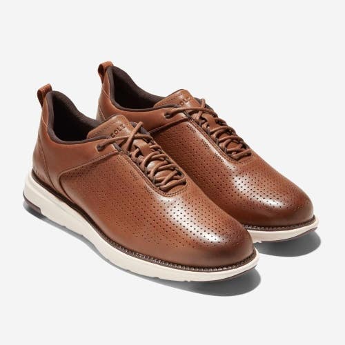 Cole Haan Grand C37746 Sneakers Mens 10 British Tan Leather Casual Shoes RHS7798