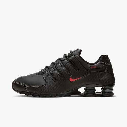 Nike Shox NZ 378341-017 Sneaker Men's US 9.5 Black Leather Running Shoes LIQ332